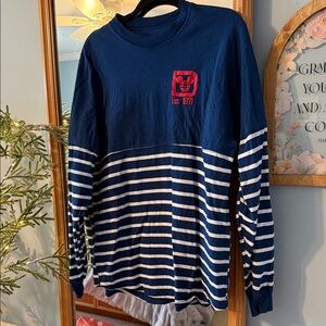 Walt Disney World Spirt Jersey Navy & White Striped